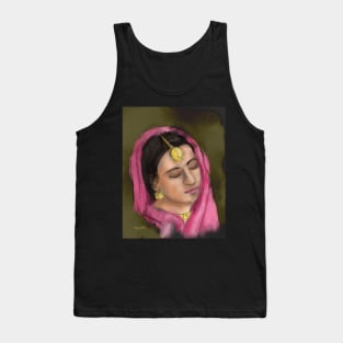 Punjabi Girl in Pink Tank Top